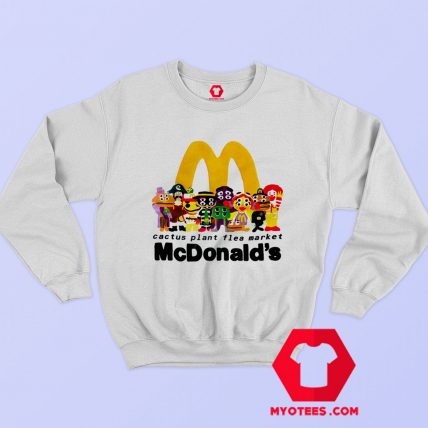 Funny Cactus Plant McDonald's Graphic Sweatshirt