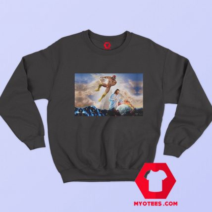 Macho Man Randy Savage Jesus Graphic Sweatshirt