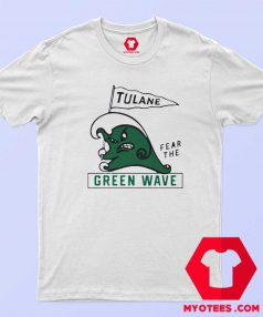 Retro Tulane Fear Green Wave Graphic T Shirt