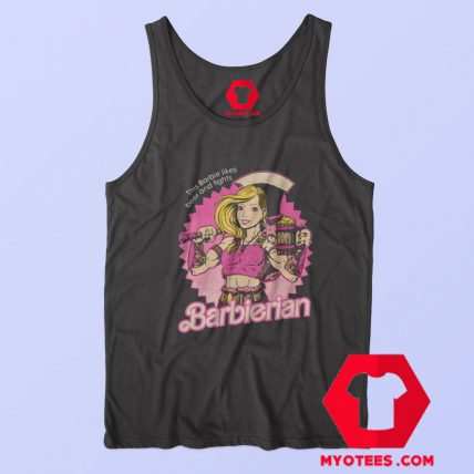 This Barbie Likes Beer And Fights Barbierian Tank Top