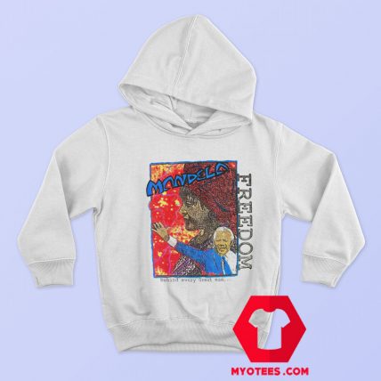 Vintage Nelson Mandela Freedom Graphic Hoodie