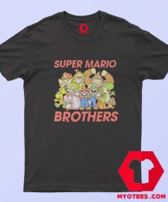 Vintage Super Mario Bros Group Graphic T Shirt