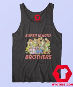 Vintage Super Mario Bros Group Graphic Tank Top