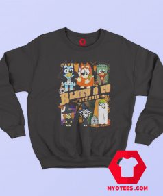 Bluey Halloween Cartoon 90s Graphic Sweatshirt