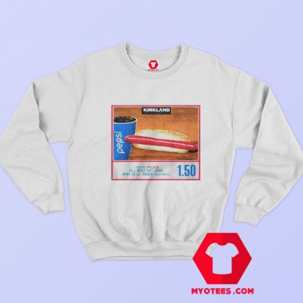 Costco Hot Dog Soda Combo Graphic Sweatshirt