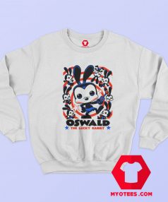 Funny Oswald the Lucky Rabbit Graphic Sweatshirt