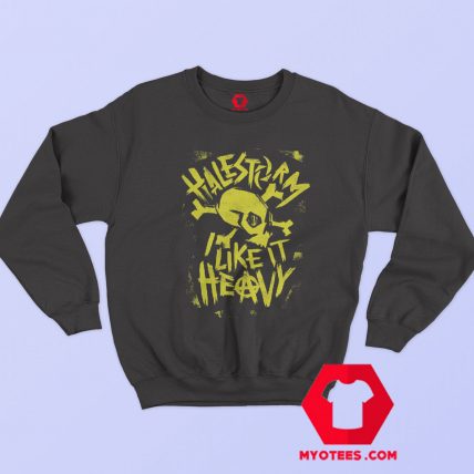 Halestorm Punk Skull Like It Heavy Graphic Sweatshirt