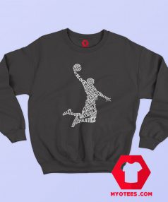 Slam Dunk Player Typography Basketball Sweatshirt