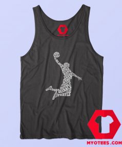 Slam Dunk Player Typography Basketball Tank Top