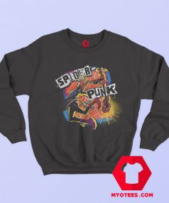 The Spider Punk Spiderverse Rock Graphic Sweatshirt