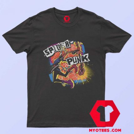 The Spider Punk Spiderverse Rock Graphic T shirt