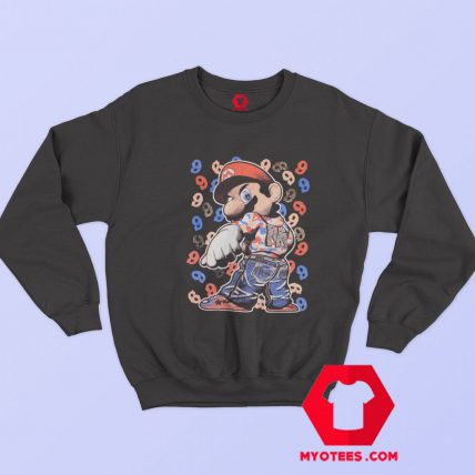 Vintage Bootleg Super Mario Hypebeast Graphic Sweatshirt