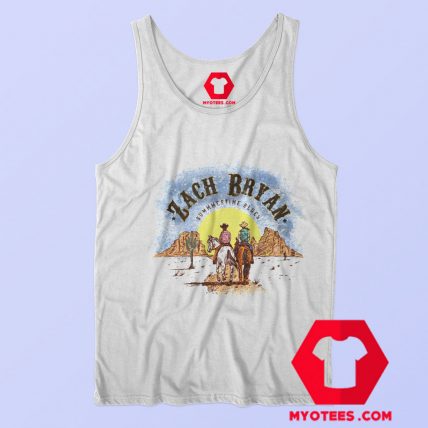 Zach Bryan Summer Time Blues Cowboy Graphic Tank Top